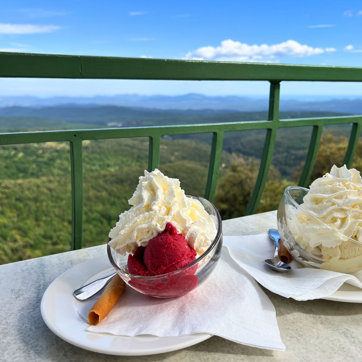 Eis Essen in der L’Auberge Provencal